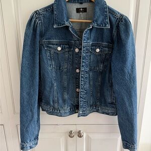 7 For All Mankind Blue Jean Jacket Timeless Style